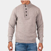 Pull Barbour Patch half zip - stone