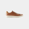 Baskets basses Fred Perry Cuir Spencer - fauve fonc&eacute; caramel fonc&eacute; Marron
