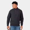 Pull Barbour Pull tricot&eacute; avec patch et demi-fermeture &eacute;clair - anthracite Noir