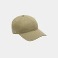 Casquettes sur Grenoble : Casquette Lacoste Casquette en coton avec logo lat&eacute;ral - kaki Vert