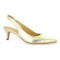Chaussures &agrave; talons femme sur Grenoble : Chaussures escarpins Vidi Studio Escarpins cuir lamin&eacute; Argent&eacute;