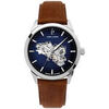 Montre Pierre Lannier Montre Homme MONARCK Bleu Cuir Brun