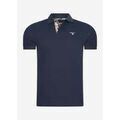 Polo Barbour Polo en piqu&eacute; &eacute;cossais - new navy Bleu