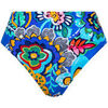 Maillots de bain Lisca Bas maillot slip de bain &eacute;chancr&eacute; taille haute MEXICO Bleu