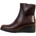 Bottes femme sur Grenoble : Bottines Super Mode Bottine Compens&eacute; &agrave; Enfiler Rouge