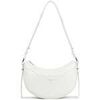 Sac Bandouliere LANCASTER Sac demi lune Zipp&eacute; Suave Ace Blanc Cass&eacute; Blanc