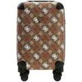 Valise Guess Valise &agrave; roulettes Eliette logo 4G pivoine Marron