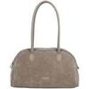 Cabas LANCASTER Sac cabas &eacute;paule Zipp&eacute; Su&egrave;de Galet Fonce Gris