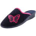 Chaussons Pediconfort Mules brod&eacute;es Bleu Grenoble