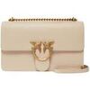 Sac &agrave; main Pinko Sacs &agrave; main Love One Classic Dc Vitello Se Beige Beige