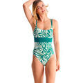 Maillots de bain sur Grenoble : Maillots de bain Lisca Maillot de bain une pi&egrave;ce armatur&eacute; gainant GOLD COAST Vert
