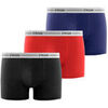 Boxers Freegun Lot de 3 boxers junior en coton color&eacute;s ceinture blanches FRGN Rouge