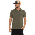 Polos sur Grenoble : Polo Von Dutch Polo homme maille piqu&eacute;e avec patchs et print dos MC29 Kaki