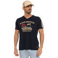 Tee-shirts sur Grenoble : T-shirt Von Dutch T-shirt homme regular fit col V en jersey Flag