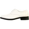 Derbies enfant Elong Mocassin Basse &agrave; Lacets Junior Blanc