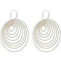 Boucles d'oreille sur Grenoble : Boucles oreilles Orusbijoux Boucles D'oreilles Argent Rhodi&eacute; Dor&eacute; Diamant&eacute; Arianna Argent&eacute;