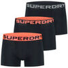 Boxers Superdry Pack x3 urban Noir