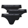 Slips Polo Ralph Lauren LOW RISE BRF-3 PACK-BRIEF Noir