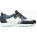 Chaussures Mephisto Baskets en cuir YLONA.P5146917 Bleu Grenoble