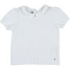 T-shirt enfant Petit Bateau Polo blanc