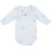Bodys Petit Bateau Body blanc, bleu Multicolore
