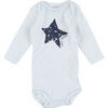 Bodys Petit Bateau Body blanc, bleu Multicolore