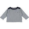 T-shirt enfant Petit Bateau T-shirt gris, bleu