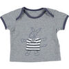 T-shirt enfant Vertbaudet T-shirt gris, bleu