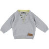 Pull enfant Tape &agrave; l'oeil Pull gris Gris