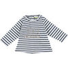 T-shirt enfant Tape &agrave; l'oeil T-shirt bleu, blanc, dor&eacute; Dor&eacute;