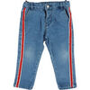 Pantalon enfant Vertbaudet Pantalon bleu, rouge