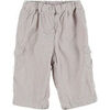 Pantalon enfant Petit Bateau Pantalon velours beige, blanc