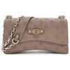 Sac Bandouliere Guess Bandouli&egrave;re Gerty Sat Dark Taupe Marron