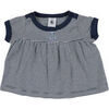 T-shirt enfant Petit Bateau T-shirt bleu, blanc