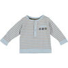 T-shirt enfant MES PETITS CAILLOUX T-shirt bleu, beige