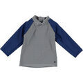 T-shirt enfant Petit Bateau T-shirt UV bleu, blanc Grenoble