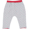 Pantalon enfant Obaibi Pantalon r&eacute;versible gris, rose Multicolore