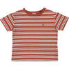 T-shirt enfant Petit Bateau T-shirt brique, &eacute;cru Multicolore