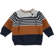 Pull enfant Tape &agrave; l'oeil Pull marron, bleu Multicolore