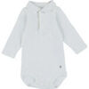 Bodys Petit Bateau Body col polo blanc Blanc