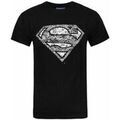 Tee-shirts sur Grenoble : T-shirt Dc Comics Superman Distressed Logo T-shirt &agrave; manches courtes Noir