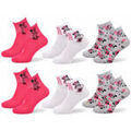 Chaussettes sur Grenoble : Chaussettes Disney Chaussettes Femme Licence Minnie Pack de 6 QUARTER 2787