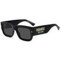 Lunettes sur Grenoble : Lunettes de soleil Dsquared D2 0089/S Lunettes de soleil, Noir/Gris, 52 mm