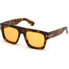 Lunettes de soleil Tom Ford FT0711 FAUSTO Lunettes de soleil, Havana/Jaune, 53 mm