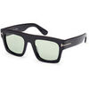 Lunettes de soleil Tom Ford FT0711 FAUSTO Lunettes de soleil, Noir/Vert, 53 mm