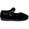Ballerines enfant Pisamonas Babies Velours Boucle Dor&eacute;e Vieillie Noir