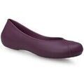 Chaussures d&eacute;contract&eacute;es femme sur Grenoble : Ballerines Crocs Olivia LL Lined Flat