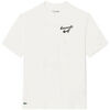 T-shirt Lacoste T-shirt -Blanc - relaxed fit Golf imprim&eacute; graphique Blanc