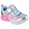 Baskets basses enfant Skechers BASKETS LUMINEUSES INFINITE HEART LIGHTS Argent&eacute;