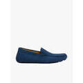 Ville basse Eden Park Mocassins bleus en cuir Grenoble